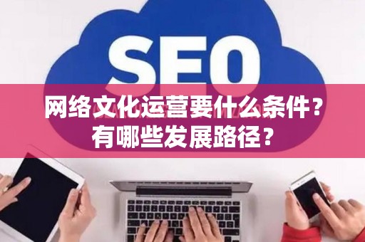 网络文化运营要什么条件？有哪些发展路径？